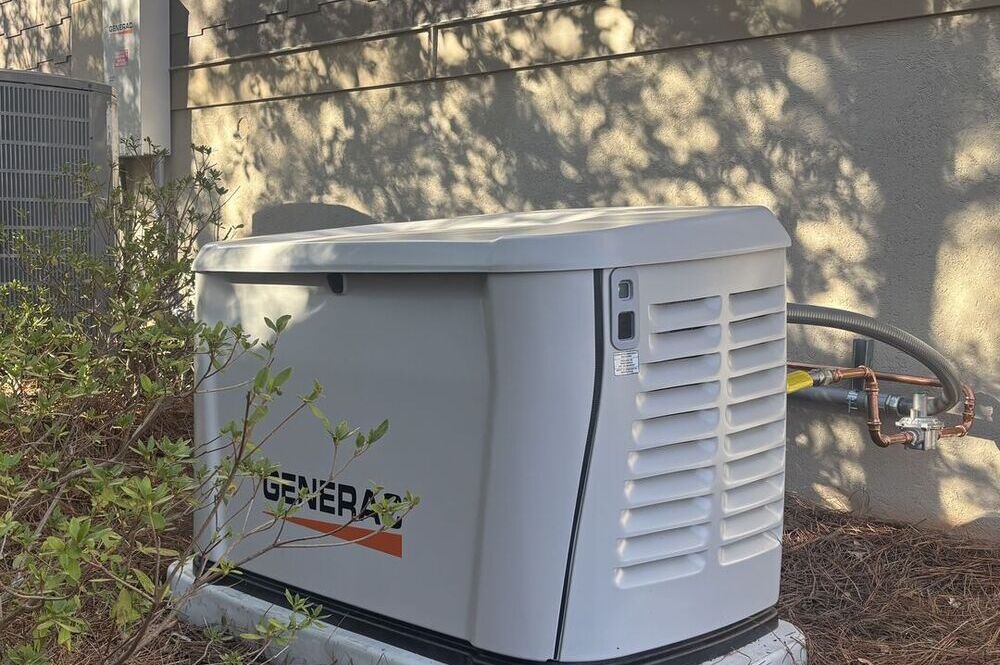 Residential Generac generator installation